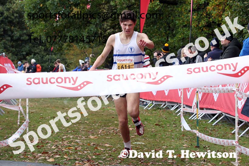 Mens under-17s 2021 National Cross Country Relays, Berry Hill Park, Mansfield. Photo: David T. Hewitson/Sports for All Pics